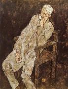 Egon Schiele Portrait of Johann Harms oil painting reproduction